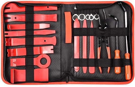 19Pcs Auto Audio Trim Removal Tool Set & Clip Plier Upholstery Fastener Remover Nylon Dash Door Panel Stereo - Amazon.ae Price Tracker