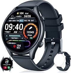 Smart Watch for Men Fitness Tracker: (Answer/Make Call) IP68 Waterproof Smartwatch for Android iOS Phone Sport Running Digital Watches with Heart Rate Blood Pressure Sleep Monitor Step Counter Round - Amazon.ae Price Tracker