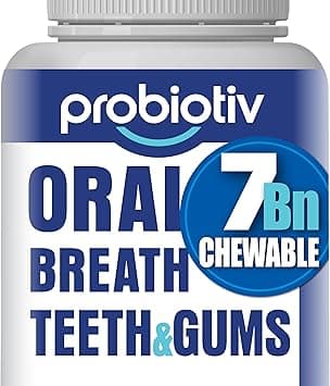 Oral Probiotics for Mouth Bad Breath 7 Billion CFU – Chewable Dental Probiotic for Teeth and Gums & Fresh Breath, Combats Dry Mouth, Halitosis & Supports Gut Health (30 Count (Pack of 1)) - Amazon.ae Price Tracker