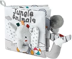 Vicloon Cloth Books, 3D Touch Feel High Contrast Cloth Book, Baby Books Toys for Baby 0-12 Months, Soft Baby Books Touch and Feel Crinkle for Infants Toddler Gifts Toy(Elephant) - Amazon.ae Price Tracker