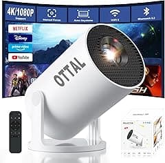 New Upgraded HY300 Pro+ Mini Projector with WiFi and Bluetooth Built in Apps, Smart Portable Projector with 180° Rotation, Auto Keystone, Support 4K, Compatible with HDMI/USB/TV Stick/phone/Laptop - Amazon.ae Price Tracker