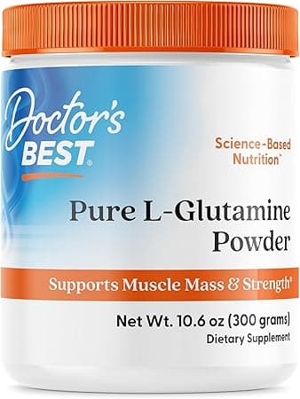 Doctor's Best Pure L-Glutamine Powder, Supports Muscle Mass, Strength & Post-Workout Recovery, Amino Acid, 300g - Amazon.ae Price Tracker