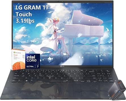 LG-gram 17 inch-Touchscreen Laptop - Intel Ultra 7 Beat Ryzen 7 7735U - 32GB RAM -2TB PCIe SSD -Windows 11 Pro - Backlit Keyboard - Ultra Thin Lightweight - Copilot PC -Business Work - Amazon.ae Price Tracker