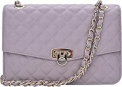 GM LIKKIE Quilted Shoulder Bag for Women, Medium Flap Crossbody Handbag with Chain Strap, Soft Vegan Leather Clutch Purse - Amazon.ae Price Tracker