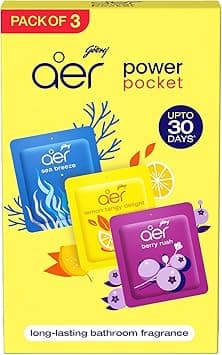 Godrej Aer Power Pocket | Air Freshener- Bathroom And Toilet | Lasts Up To 30 Days | Assorted Pack Of 3 (30G) - Amazon.ae Price Tracker