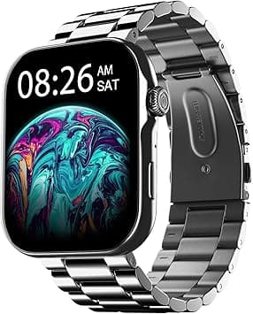 Noise ColorFit Ultra 3 Bluetooth Calling Smart Watch with Biggest 1.96" AMOLED Display, Premium Metallic Build, Functional Crown, Gesture Control with Metallic Strap (Glossy Silver: Elite Edition) - Amazon.ae Price Tracker