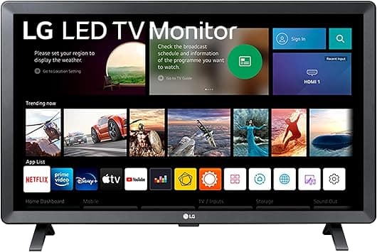LG TV Monitor 24TQ520S-PZ - 23.6 inch, HD Display, 60Hz, 14 ms, 1366 x 768 px, 2 x 5W Stereo Speakers, Wall Mountable, webOS Smart TV, Smart Wireless Connection - Amazon.ae Price Tracker