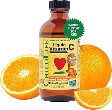 Childlife Essentials Liquid Vitamin C, Immune System Support Nutrition for Kids - Natural Orange Flavour. 4 fl oz. (118ml) - Amazon.ae Price Tracker