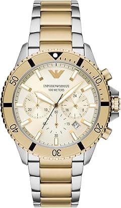 Emporio Armani Men's Dive-Inspired Sports Watch with Stainless Steel, Ceramic, or Silicone Band - Amazon.ae Price Tracker