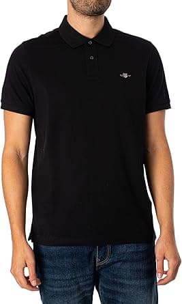 GANT Men 2210-110 Regular Fit Shield Pique Polo Shirt - Amazon.ae Price Tracker
