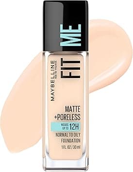 Maybelline New York Fit Me Matte + Poreless Liquid Foundation Makeup, Fair Ivory, 1 fl; oz; Oil-Free Foundation - Amazon.ae Price Tracker