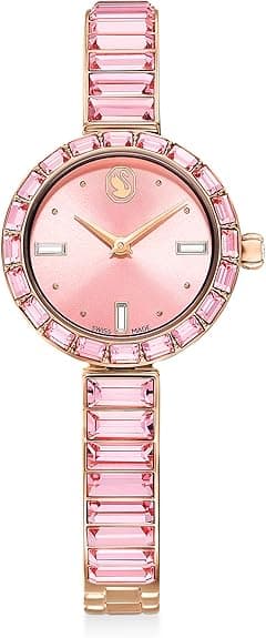 Swarovski Matrix Stainless Steel Swiss Bangle Watch with Crystals for Women, Rose Gold - Amazon.ae Price Tracker
