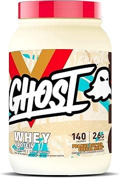 GHOST WHEY Protein Powder, Peanut Butter Cereal Milk - 2lb, 26g of Protein - Whey Protein Blend - Post Workout Fitness & Nutrition Shakes, Smoothies, Baking & Cooking - Soy & Gluten-Free - Amazon.ae Price Tracker