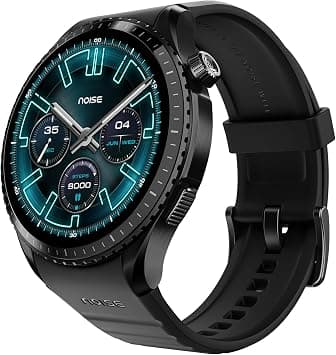 Noise Origin 1.46" AMOLED Display Smartwatch, 7 Day Battery, Smooth UI Experience, AI Assistant, Stainless Steel Contour-Cut Design, SoS Technology, Water Resistant, 1 Year Warranty (Jet Black) - Amazon.ae Price Tracker
