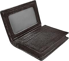 Outrip Genuine Leather Business Card Holder Name Card Case Credit Card Wallet with ID Window RFID Blocking - Amazon.ae Price Tracker