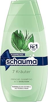 Schauma Schwarzkopf Shampoo 7 Herbs (2 × 400 ml), Hair Shampoo Gives the Hair Structure a Light Freshness, Nourishing Shampoo for Normal to Quickly Greasy Hair - Amazon.ae Price Tracker