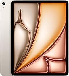 Apple iPad Air 13-inch (M4): Liquid Retina Display, 128GB, 12MP Front/Back Camera, Wi-Fi 7 with Apple N1, Touch ID, All-Day Battery Life — Starlight - Amazon.ae Price Tracker