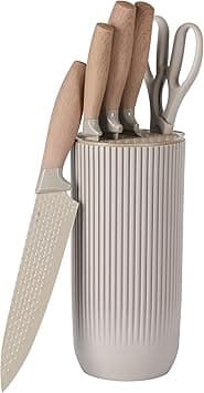 Oster Gunderson 6-Piece Kitchen Knife Block Set. Stainless Steel Kitchen Knife Set - Amazon.ae Price Tracker