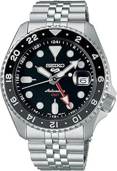 Seiko 5 Sports SSK GMT Black Dial Automatic Men's Watch SSK001K1 - Amazon.ae Price Tracker