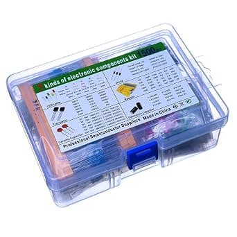 Electronic Component Kit, 1500 Pieces of 7-Value, Transistor Ceramic Capacitors, Electrolytic Capacitors, Resistors, and Diodes Electronic Component Kit, For Arduino, Electronic DIY Project - Amazon.ae Price Tracker