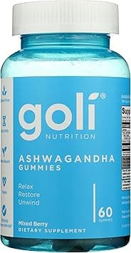 Goli Nutrition Ashwagandha Gummies Mixed Berry Dietary Supplement, 60 Gummies جولي نيوترشن - علكات أشواغاندا بنكهة التوت المختلط - مكمل غذائي - Amazon.ae Price Tracker