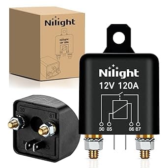 Nilight 120A Starter Relay 4 Pin Split Charge Relay Switch 12V Continuous Heavy Duty SPST High Current 4 Terminal Car Starter On Off Control Relay for Automotive Car Truck RV Camper - Amazon.ae Price Tracker