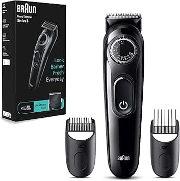 "Braun Beard Trimmer Series 3 3410, Trimmer For Men with Styling Tools and 50-min Runtime " - Amazon.ae Price Tracker