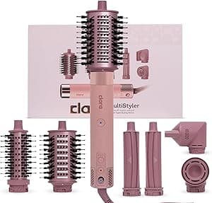 Clara Multi Styler for All Hair Types – 6-in-1 Styling Tool with Auto-Wrap Curlers, Blow Dryer, Round & Oval Brush – 1500W Ionic Hair Styler for Frizz-Free Waves & Salon Blowouts (Pink) - Amazon.ae Price Tracker