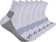 Timberland PRO mens 6-pack Quarter Socks Quarter Sock (pack of 6) - Amazon.ae Price Tracker