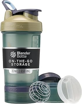 Blender Bottle Shaker with Pill Organizer and Storage for Protein Powder, Classic V2 ProStak System, 22-Ounce, Tan - Amazon.ae Price Tracker
