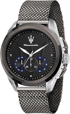MASERATI Men's 'Traguardo' Quartz Stainless Steel Fashion Watch, Color:Grey (Model: R8873612006) - Amazon.ae Price Tracker