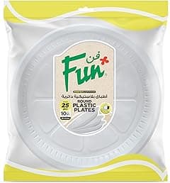 Fun Everyday Disposable Plastic Plate Set, Large, 26 Cm, Pack of 25 - Amazon.ae Price Tracker