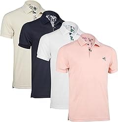 Albert Morris Mens Striped Short Sleeve Polo Shirts 4 Pack - Amazon.ae Price Tracker