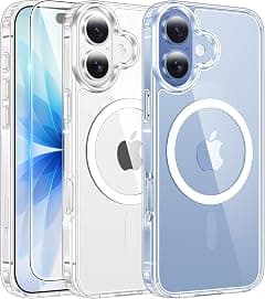 iPhone 17 Case, Compatible with MagSafe Accessories, TPU, Military-Grade Drop Protection, Shock-Absorbing Air Guard Corners, Hybrid Series, Clear (iPhone 17) - Amazon.ae Price Tracker