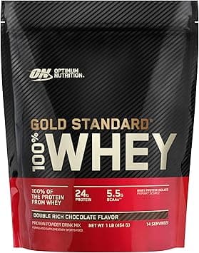 Optimum Nutrition Gold Standard 100% Whey Protein Powder, Double Rich Chocolate (1 lb.), Package may vary - Amazon.ae Price Tracker