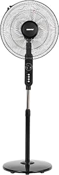 Geepas 16" Stand Fan 60W - 3 Speed, 5 Leaf Blade, Adjustable Height & Tilt Setting & Durable Copper Motor | Auto-Off 60 Minutes Timer | Perfect For Meeting Hall, Room, Bed Room | 2 Years Warranty - Amazon.ae Price Tracker