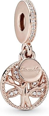 Pandora Moments Women's Sterling Silver Sparkling Family Tree Cubic Zirconia Pendant Necklace, 45cm - Amazon.ae Price Tracker