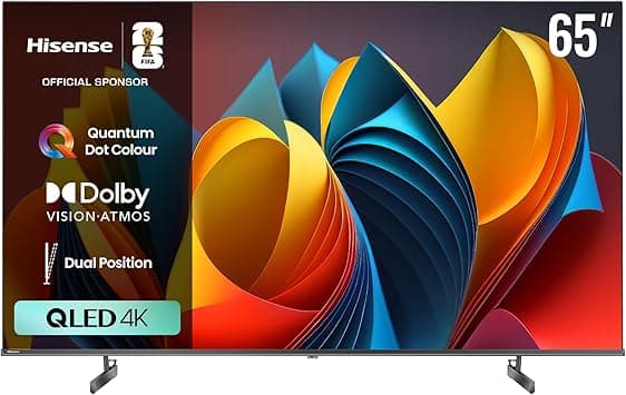 Hisense 65 inch QLED Smart TV E7N-Quantum Dot Colour, AI Picture, Dolby Vision, Dolby Atmos, Share to TV, Voice Control, Filmmaker Mode, Youtube, Netflix, Disney+ and Shahid, 65E7N (2024 UAE Version) - Amazon.ae Price Tracker