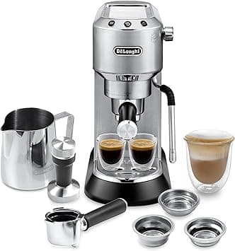 De'Longhi Dedica Arte Espresso Machine - MyLatteArt Milk Foam Nozzle, Precision Steam Wand, Steel Tamper Included - Create Perfect Espresso, Cappuccinos, and Latte Art at Home - EC885.M - Amazon.ae Price Tracker