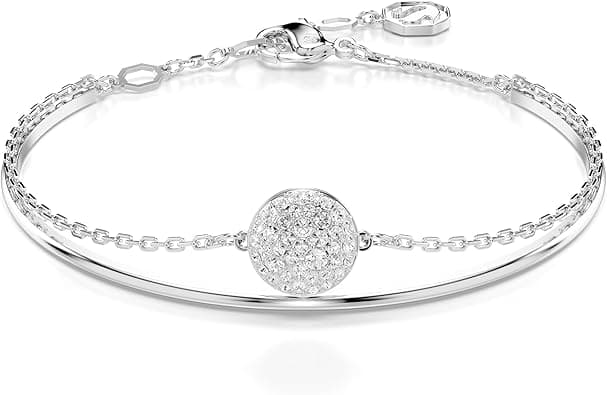 Swarovski Meteora Bangle, Clear, Rhodium Finished, One Size, Metal, no gemstone - Amazon.ae Price Tracker