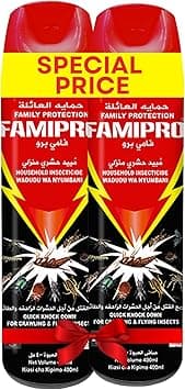 Insect Killer Spray Black 400ml (Pack of 2) – Powerful Insect Repellent Spray, Pest Control for Home & Garden – Kills Cockroaches, Ants, Flies, Mosquitoes – Fast-Acting Indoor & Outdoor Use - Amazon.ae Price Tracker