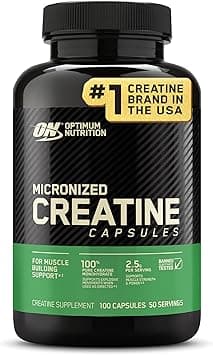 Optimum Nutrition Micronized Creatine Monohydrate Capsules, Keto Friendly, 2500mg, 100 Capsules - Amazon.ae Price Tracker