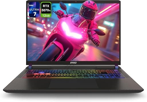 MSI Vector 16 HX AI Gaming Laptop, Intel Ultra 7-255HX, 32 GB DDR5 RAM, 1 TB PCIe SSD, 16" FHD+ (1920x1200) 144Hz Display, Nvidia G-Force RTX 5070Ti, Backlit Keyboard, W11 Home, Cosmo Gray - Amazon.ae Price Tracker