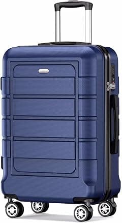 SHOWKOO Suitcase Hard Shell Expandable Durable PC+ABS Lightweight Travel Luggage High Capacity with Double Spinner Wheels and TSA Lock - Amazon.ae Price Tracker