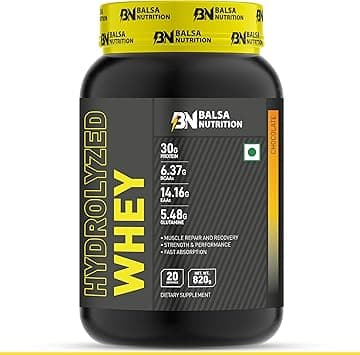 Balsa Nutrition Hydrolyzed Whey Protein Powder 820g, 30 Grams of Protein for Muscle Support & Recovery, 100% Hydrolyzed Whey Protein Isolate with Amino Acids | Chocolate Flavour, 20 Servings - Amazon.ae Price Tracker