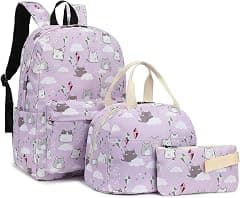 Girls School Backpacks for Kids Teens, 3-in-1 School Bag Bookbags Set with Lunch Bag Pencil Case - Amazon.ae Price Tracker