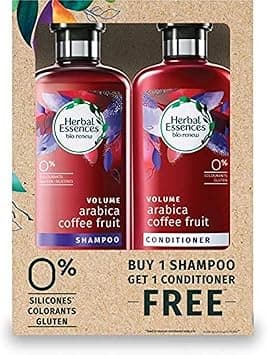 Herbal Essences Bio:Renew Volume Arabica Coffee Fruit Shampoo and Conditioner Bundle, Silicone and Colorants Free, 400ml x 400ml, Pack of 2 - Amazon.ae Price Tracker
