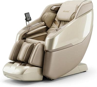 Nexus 4D Massage Chair with Sonic Wave Technology, Full Body Zero Gravity Recliner, SL Track, Heat & Air Compression, Bluetooth, AI Voice Control, LCD Touchscreen, Home Massage Chair, Golden - Amazon.ae Price Tracker