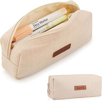 Angju Small Pencil Case Pencil Pouch Cute Pen Holder Aesthetic Pen Bag Coin Pouch Cosmetic Bag Office Stationery Organizer for Women - Amazon.ae Price Tracker