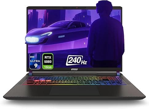 MSI Vector 16 HX AI Gaming Laptop, Intel Ultra 9-275HX, 16 GB DDR5 RAM, 1 TB PCIe SSD, 16" WQXGA (2560x1600) 240Hz Display, Nvidia G-Force RTX 5080, 24 Zone RGB Keyboard, W11 Home, Cosmo Gray - Amazon.ae Price Tracker